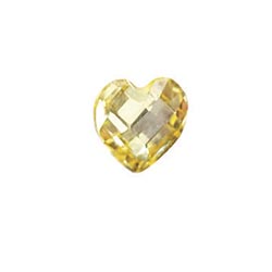 Accent Stone - Yellow Heart | Accent Stone | Accent Stone Charm| Birthstone Floating Charm | Totem Lockets | Floating Charm Lockets