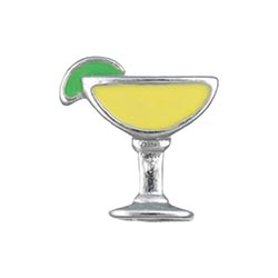 Floating Charm - Martini Cocktail | Celebration Charm| Celebration Floating Charm | Totem Lockets | Floating Charm Lockets