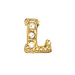 Floating Charm - L | Gold | Alphabet Charm| Alphabetical Floating Charm | Letter Charm| Initials Floating Charm |Totem Lockets | Floating Charm Lockets
