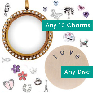 Totem Lockets | Floating Charm Lockets | Completed Set