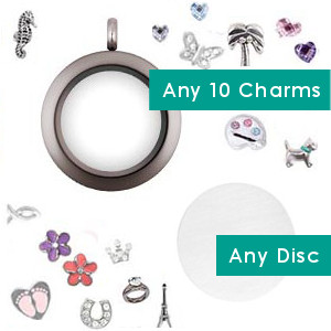 Totem Lockets | Floating Charm Lockets | Completed Set